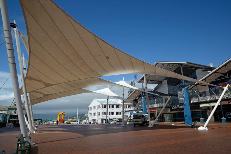 Residential Fabric Awning with Modern Design